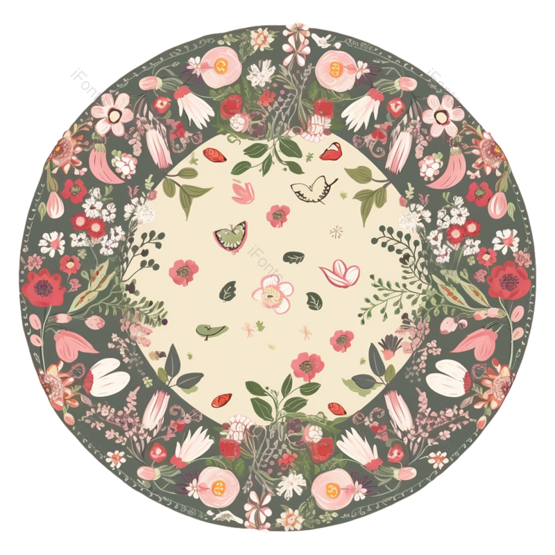 花卉插画图片,花朵插画元素,PNG,免抠素材